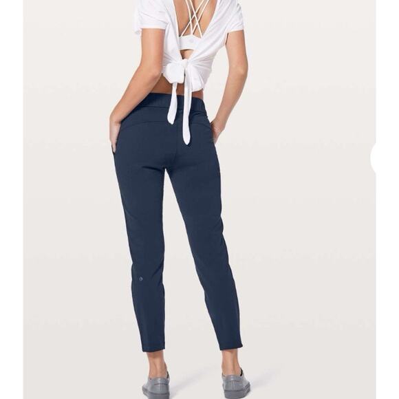 Lululemon On The Fly Pant 27” True Navy (First Release) Womens Size 4 - Picture 3 of 14